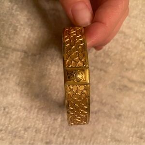 Gold Coach Bangle Bracelet